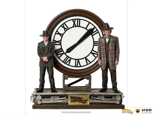 Pedido Estatua Marty & Doc at the Clock DELUXE - Back to the Future Part III - Limited Edition marca Iron Studios escala de arte 1/10