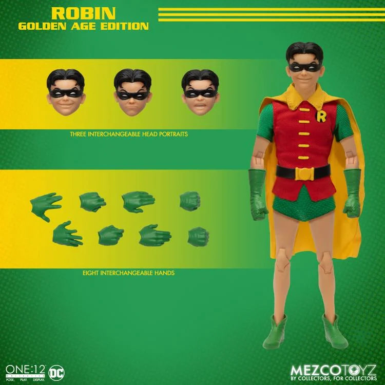 Preventa Figura Robin (Golden Age Edition) - One:12 Collective marca Mezco Toyz 76157 escala pequeña 1/12