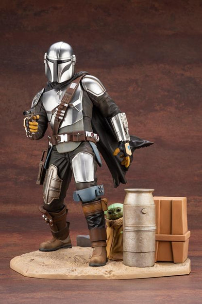 Pedido Estatua Mandalorian & Baby Yoda - Star Wars: The Mandalorian - ArtFX marca Kotobukiya escala 1/7