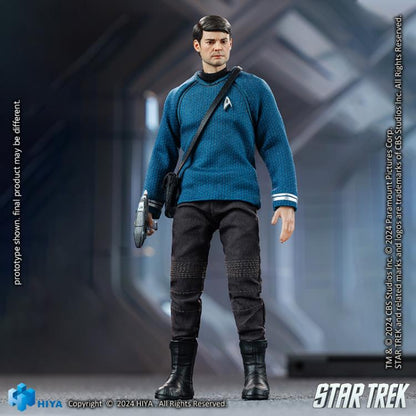 Preventa Figura Dr. Leonard "Bones" McCoy (Exclusiva PX Previews) - Star Trek (2009) - Exquisite Super Series marca HIYA ESS026 escala pequeña 1/12