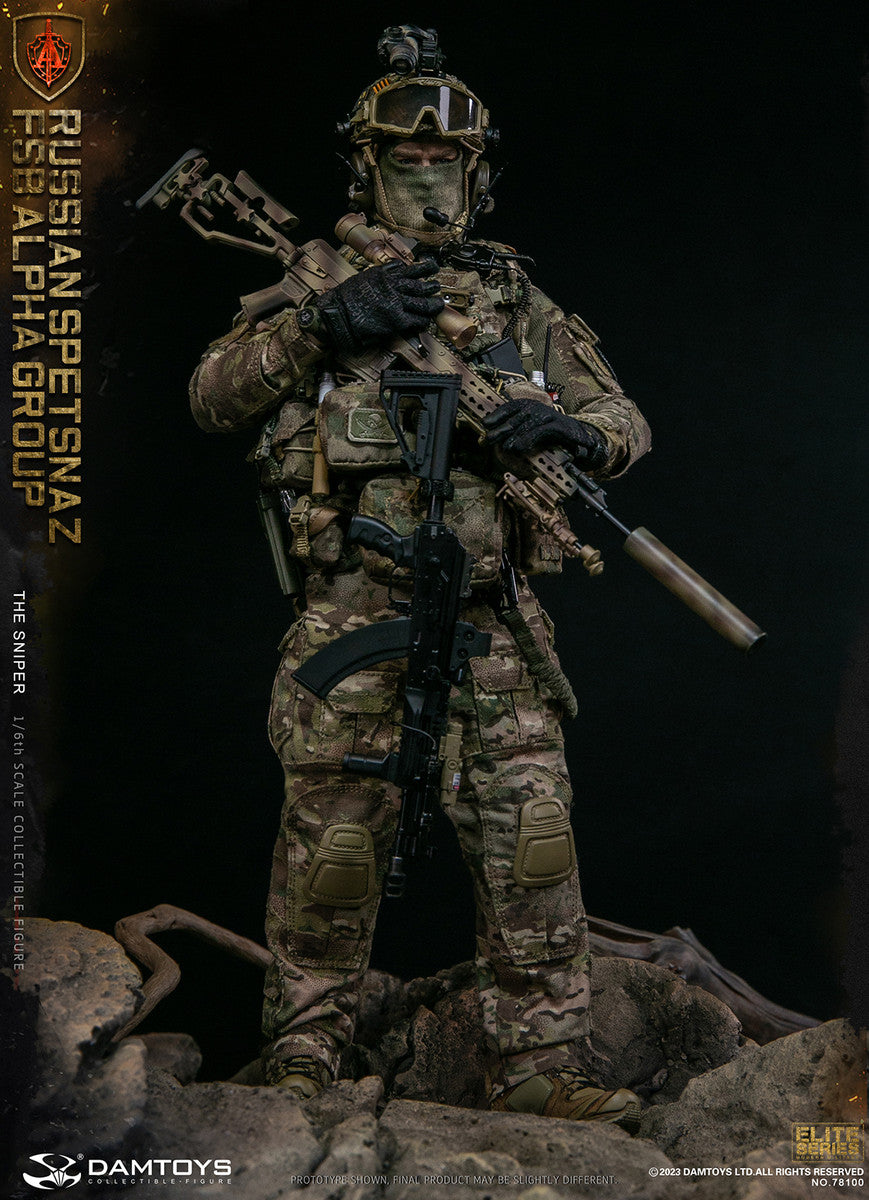 Preventa Figura The Sniper - Russian Spetsnaz FSB Alpha Group marca Damtoys 78100 escala 1/6