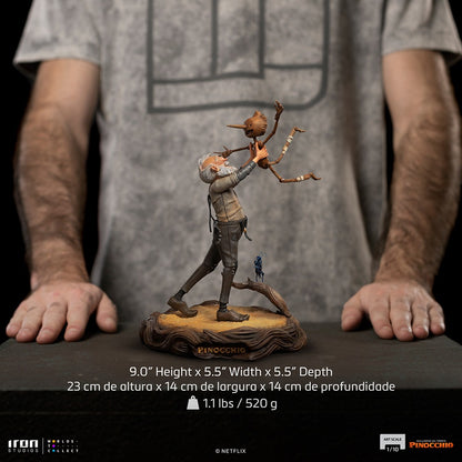 Preventa Estatua Geppetto & Pinocchio Deluxe - Pinocchio (2022) - Limited Edition marca Iron Studios escala de arte 1/10