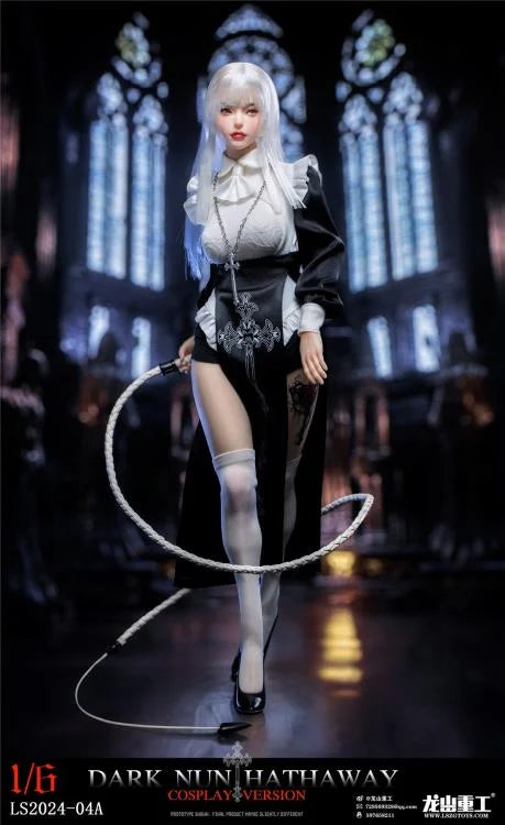 Preventa Figura Dark Nun Hathaway (white hair version) marca Long Shan Jin Shu LS2024-04A escala 1/6