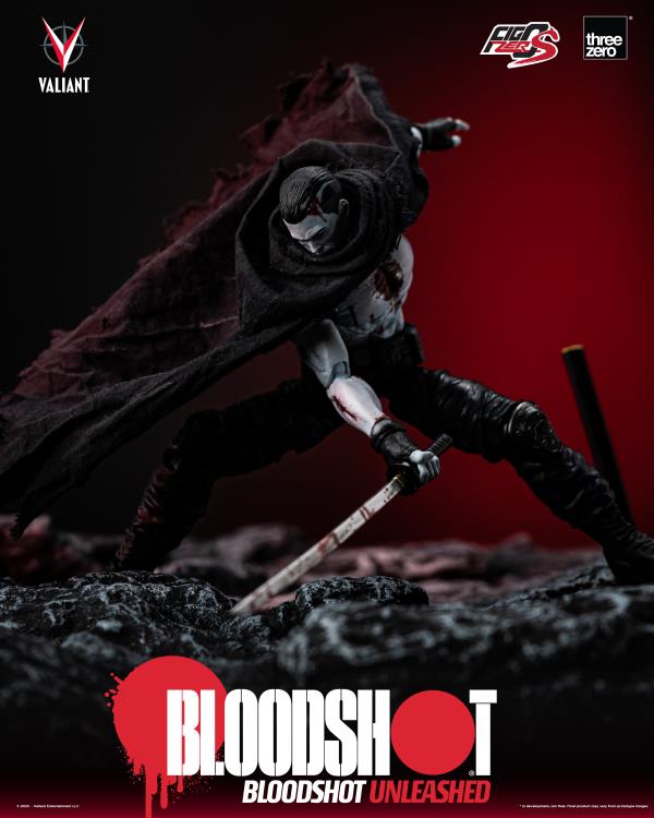 Pedido Figura Bloodshot Unleashed - Valiant Comics - FigZero S marca Threezero 3Z0422 escala pequeña 1/12