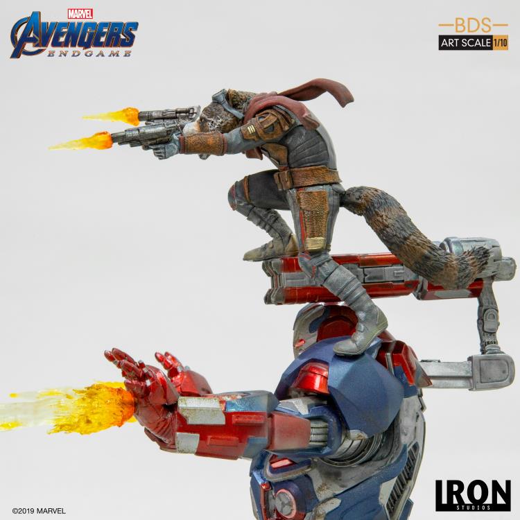 Pedido Estatua Iron Patriot & Rocket - Avengers: Endgame - Battle Diorama Series (BDS) marca Iron Studios escala de arte 1/10