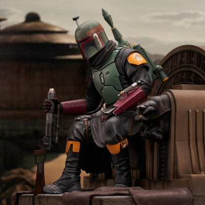 Pedido Estatua Boba Fett on Throne (Edición limitada) (Resina) - The Mandalorian - Premier Collection marca Diamond Select Toys escala 1/7