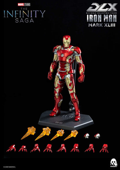 Pedido Figura DLX Iron Man Mark 43 - Avengers Infinity Saga marca Threezero 3Z0247 escala pequeña 1/12