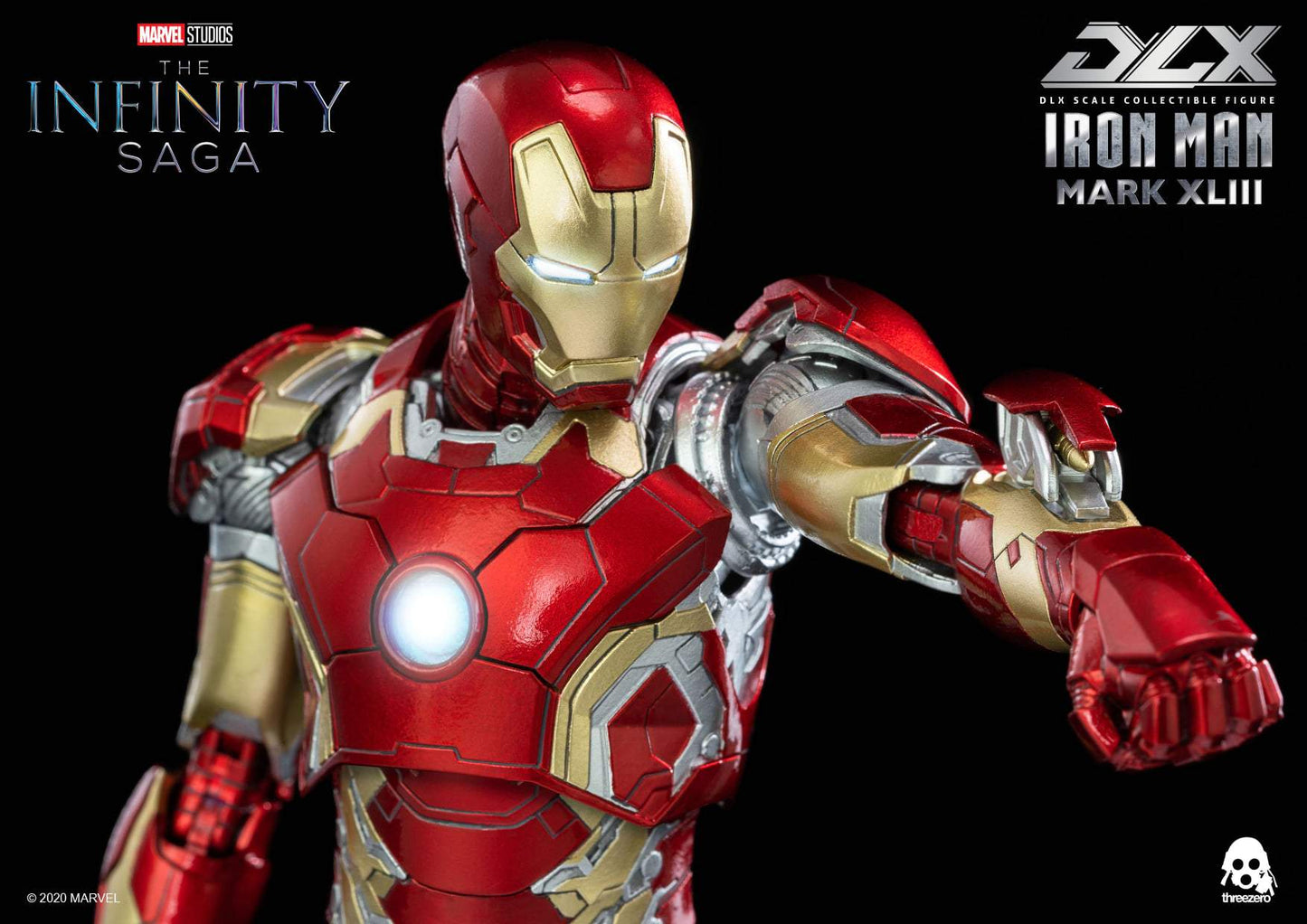 Pedido Figura DLX Iron Man Mark 43 - Avengers Infinity Saga marca Threezero 3Z0247 escala pequeña 1/12