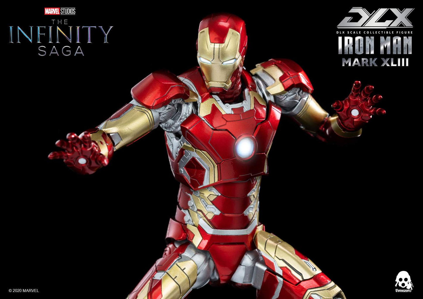 Pedido Figura DLX Iron Man Mark 43 - Avengers Infinity Saga marca Threezero 3Z0247 escala pequeña 1/12