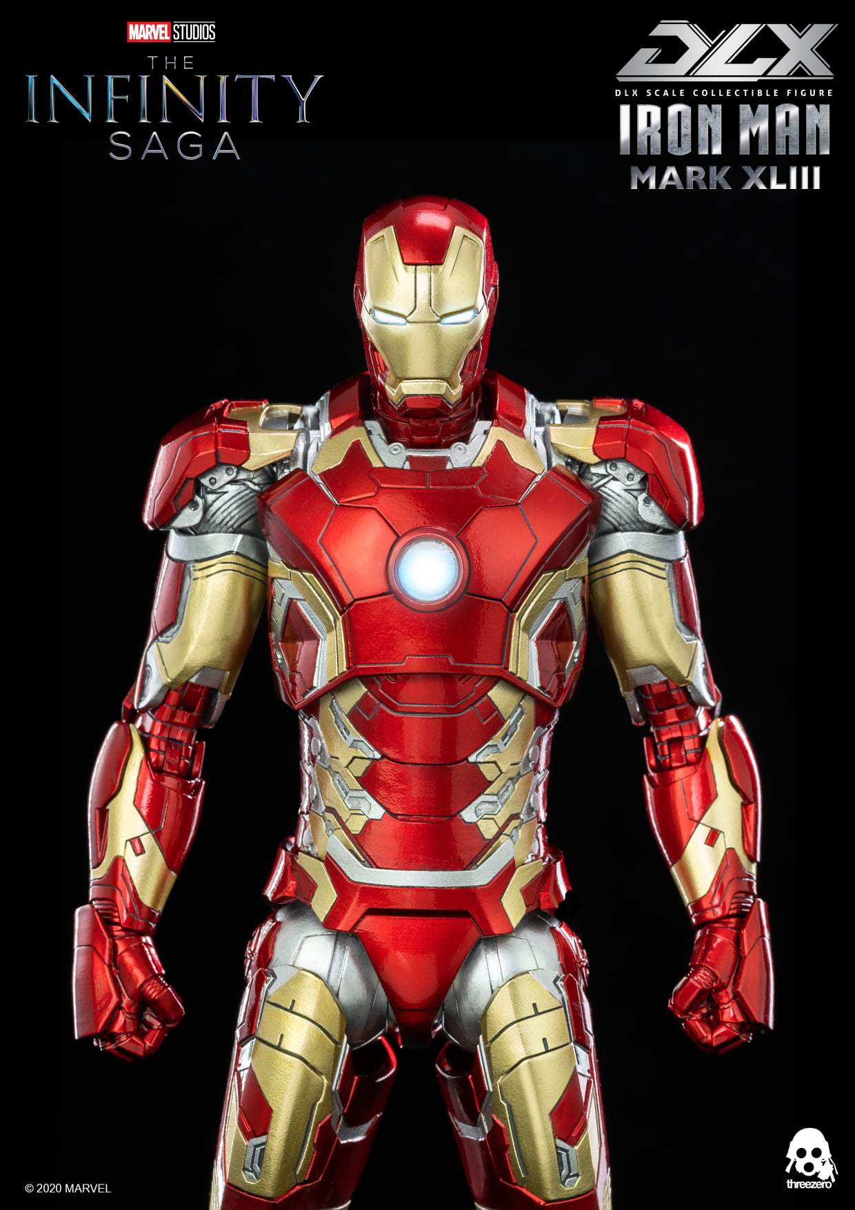 Pedido Figura DLX Iron Man Mark 43 - Avengers Infinity Saga marca Threezero 3Z0247 escala pequeña 1/12