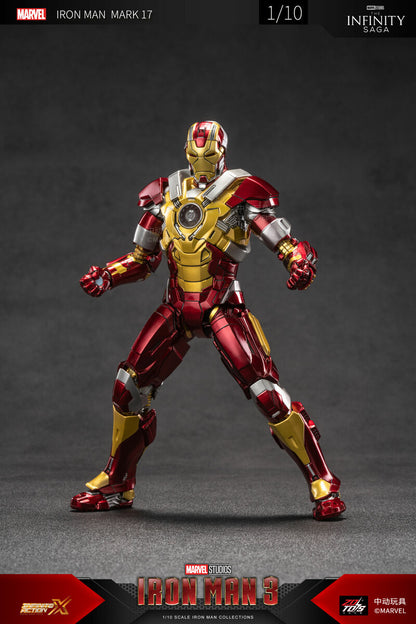 Preventa Figura Iron Man Mark 17 - Avengers The Infinity Saga marca ZD Toys escala pequeña 1/10 (18 cm)