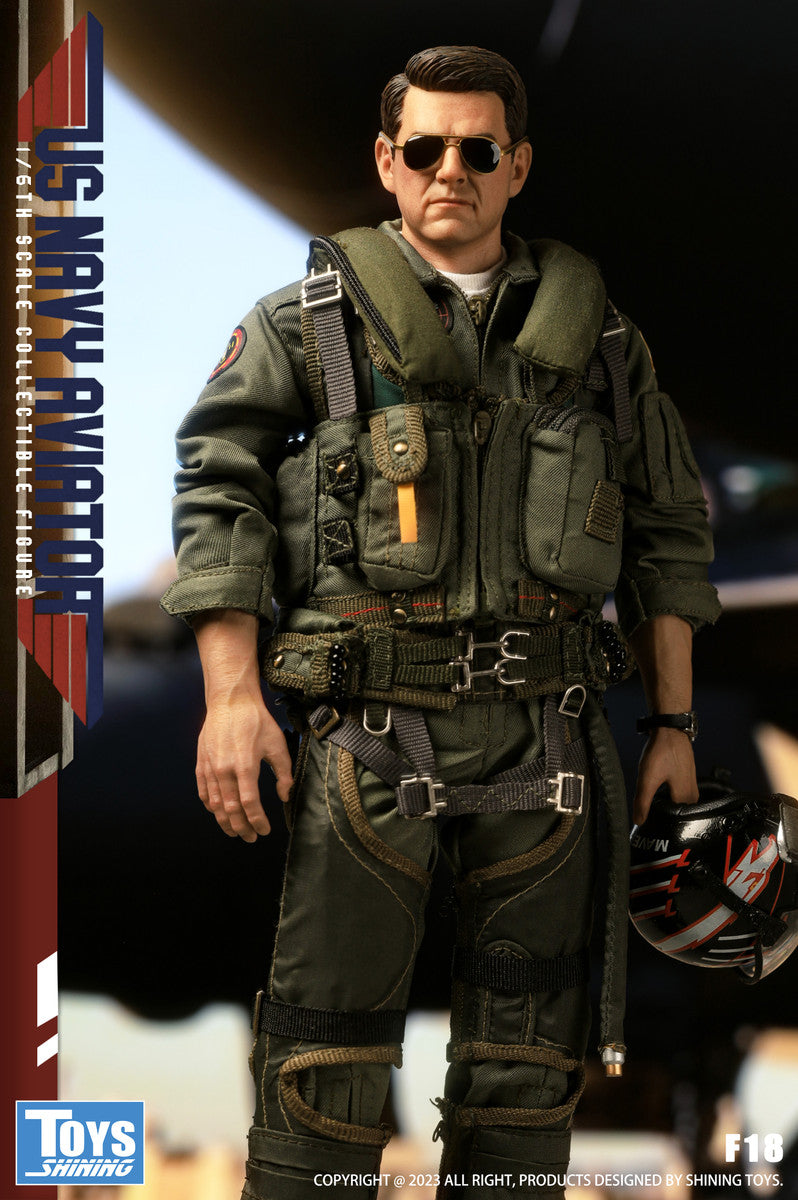 Preventa Figura US Navy Aviator (uniform version) marca Shining Toys F18 escala 1/6