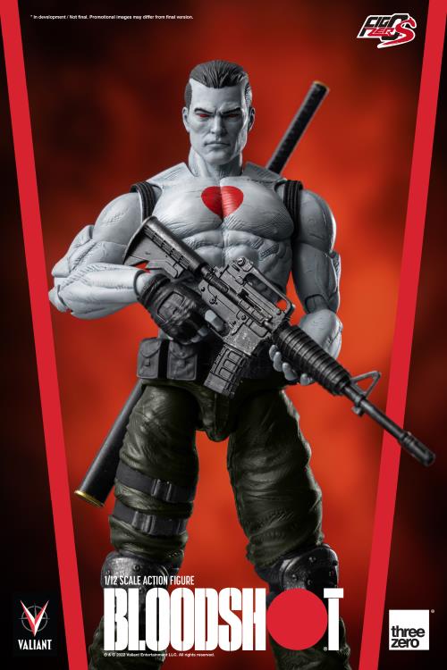 Pedido Figura Bloodshot - Valiant Comics - FigZero S marca Threezero 3Z0181 escala pequeña 1/12