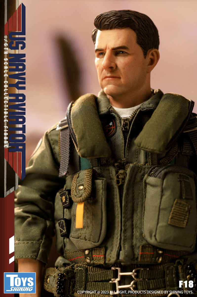 Preventa Figura US Navy Aviator (uniform version) marca Shining Toys F18 escala 1/6