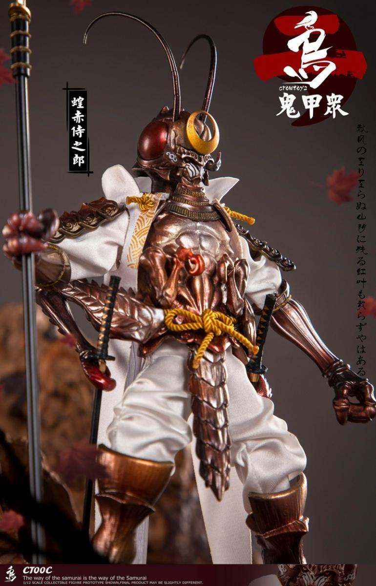 Pedido Figura "ONI KOSHU" Locust Red Samurai Noro marca Crowtoys CT00C escala pequeña 1/12