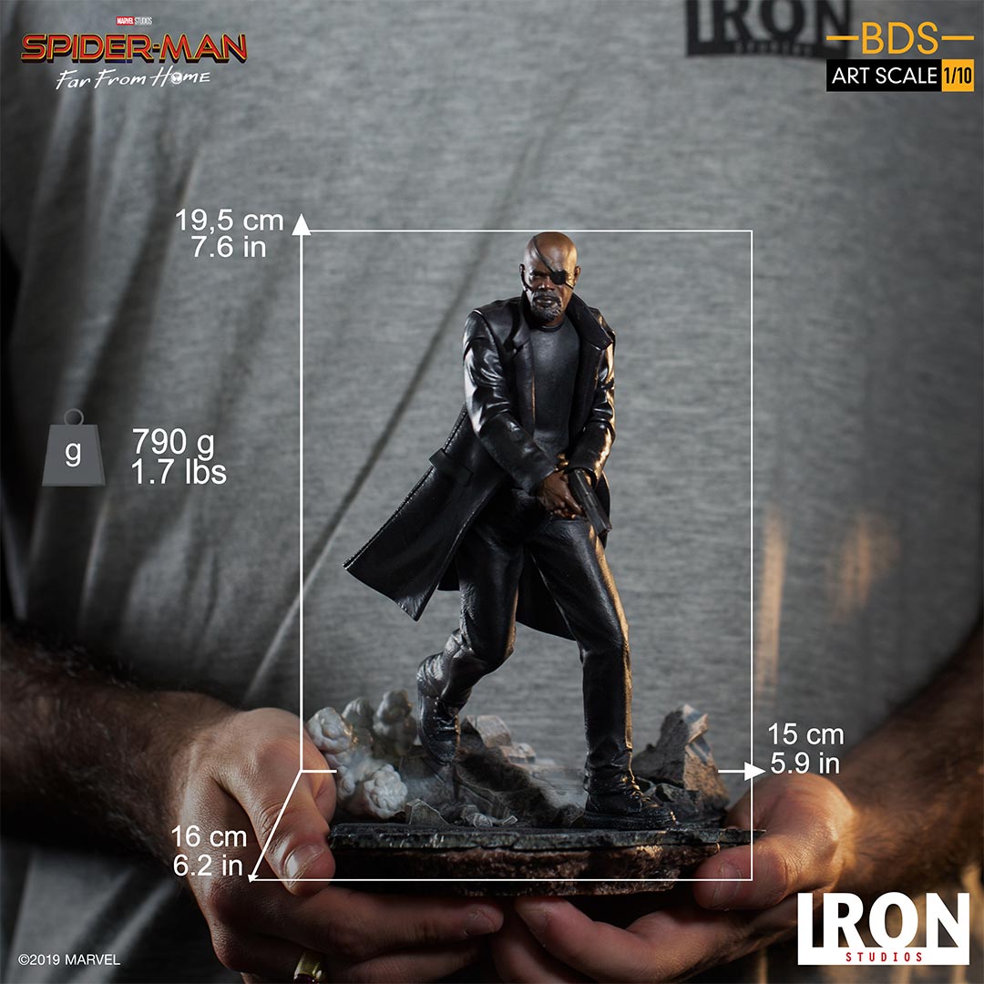 Pedido Estatua Nick Fury - Spider-Man: Far From Home - Battle Diorama Series (BDS) marca Iron Studios escala de arte 1/10