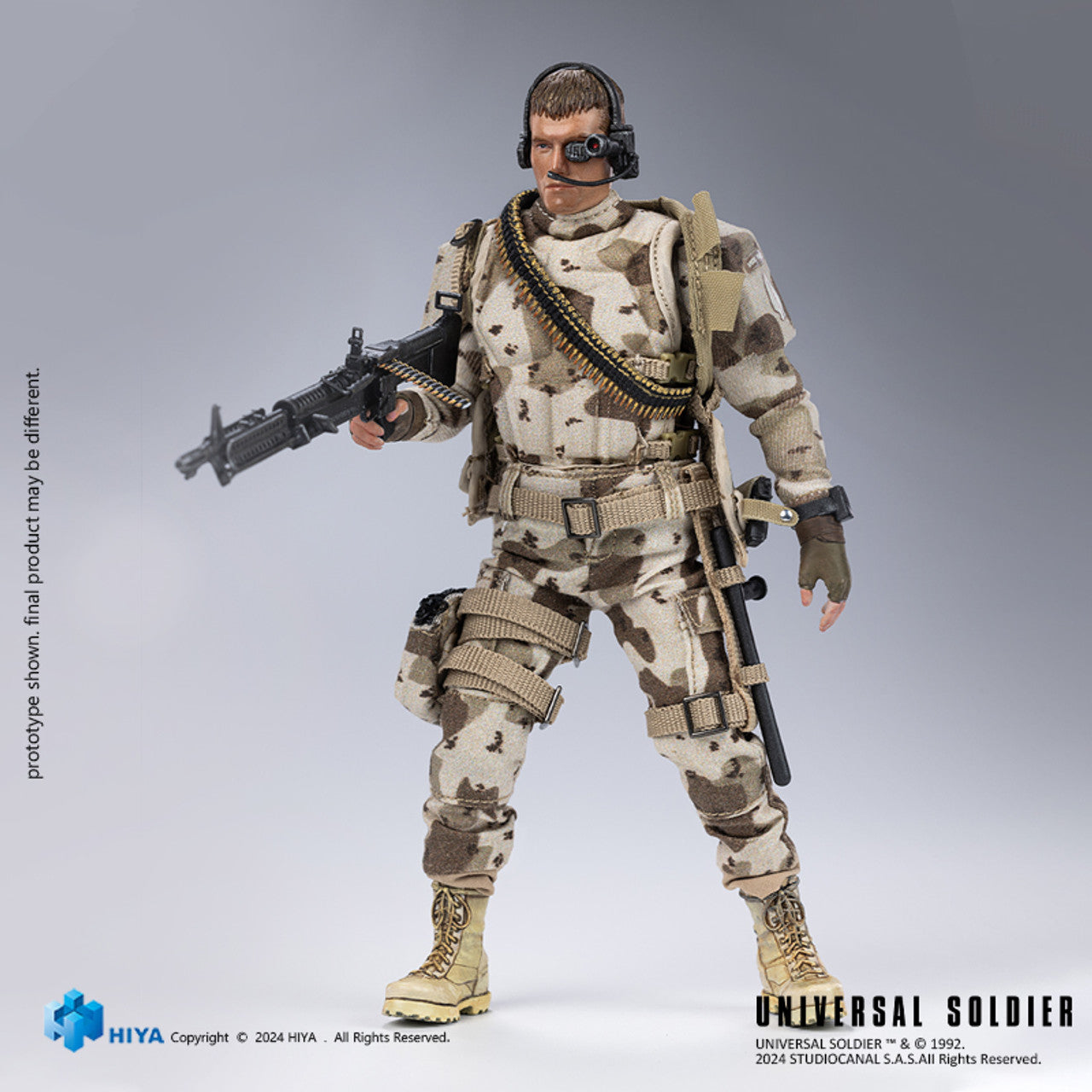 Preventa Figura Andrew Scott (PX Previews Exclusive) - Universal Soldier - Exquisite Super Series marca HIYA ESU0254 escala pequeña 1/12