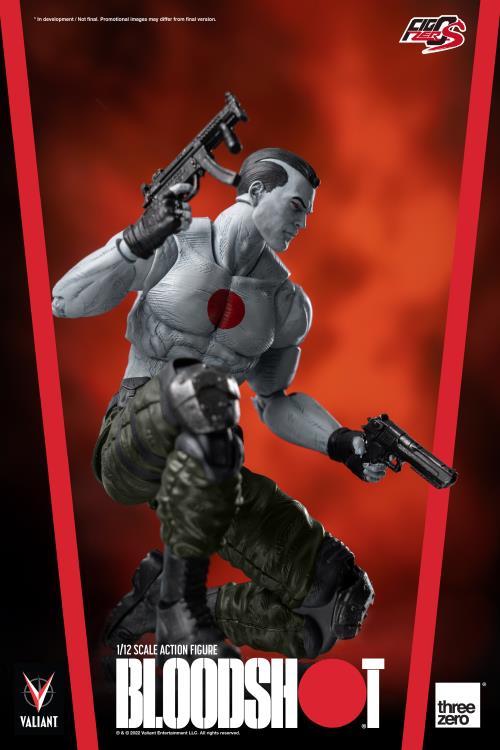 Pedido Figura Bloodshot - Valiant Comics - FigZero S marca Threezero 3Z0181 escala pequeña 1/12