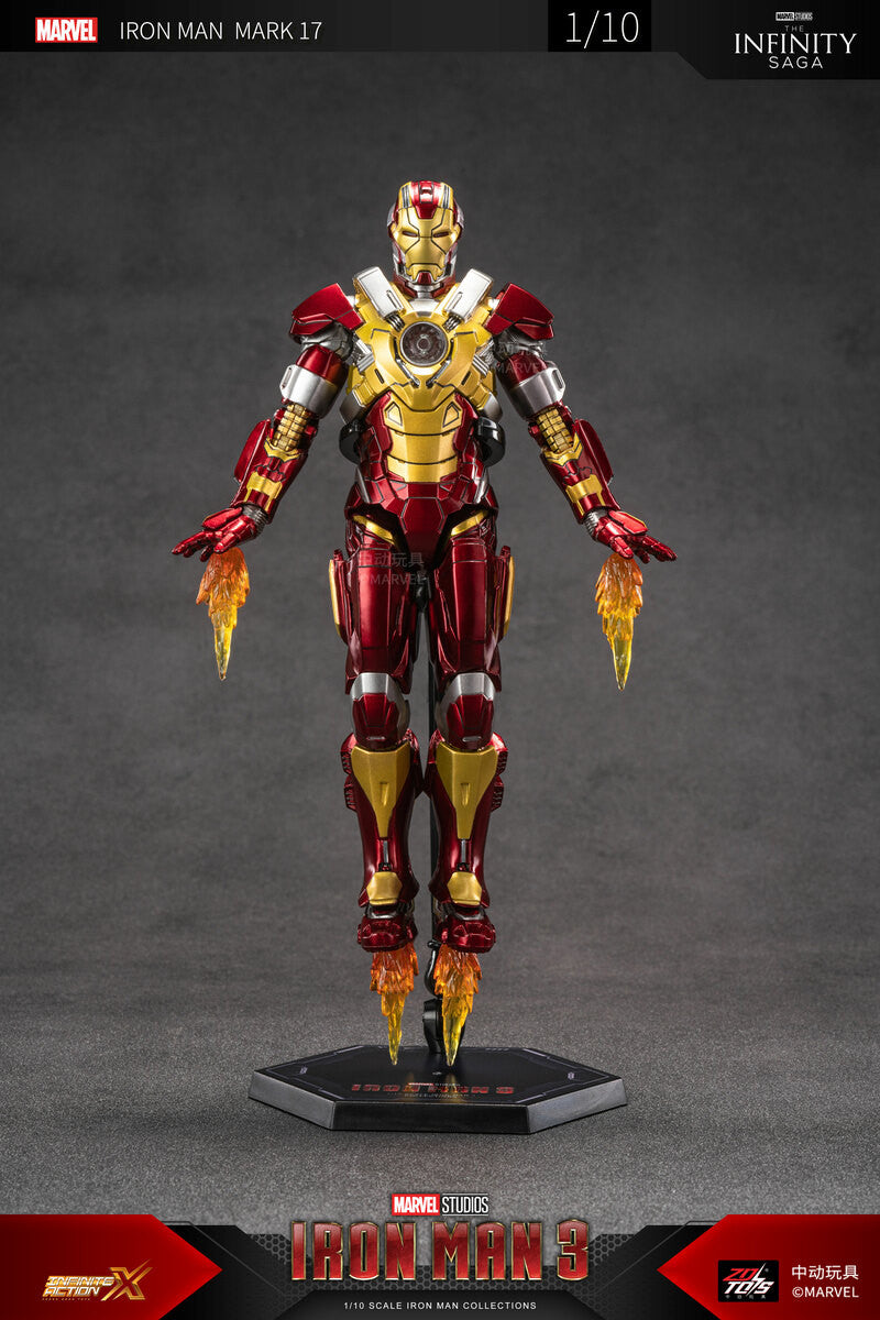 Preventa Figura Iron Man Mark 17 - Avengers The Infinity Saga marca ZD Toys escala pequeña 1/10 (18 cm)