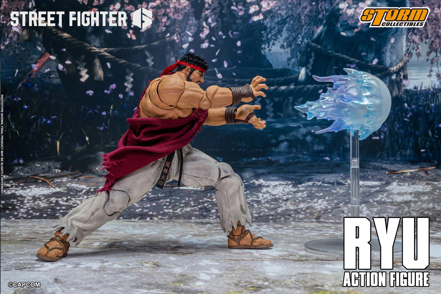 Preventa Figura RYU - Street Fighter 6 marca Storm Collectibles escala pequeña 1/12