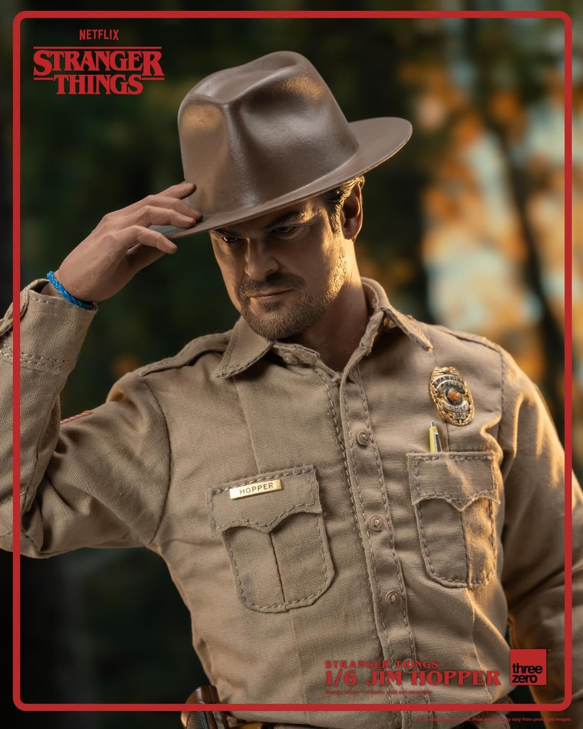 Preventa Figura Jim Hopper - Stranger Things marca Threezero 3Z0515 escala 1/6