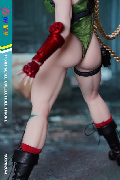 Preventa Figura Female Fighter (Green) marca Play Toy P020A escala 1/6