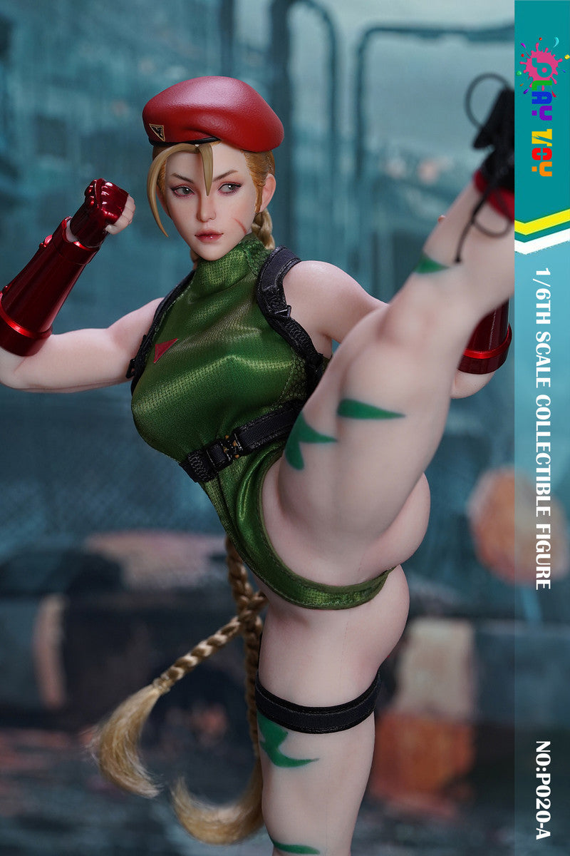 Preventa Figura Female Fighter (Green) marca Play Toy P020A escala 1/6