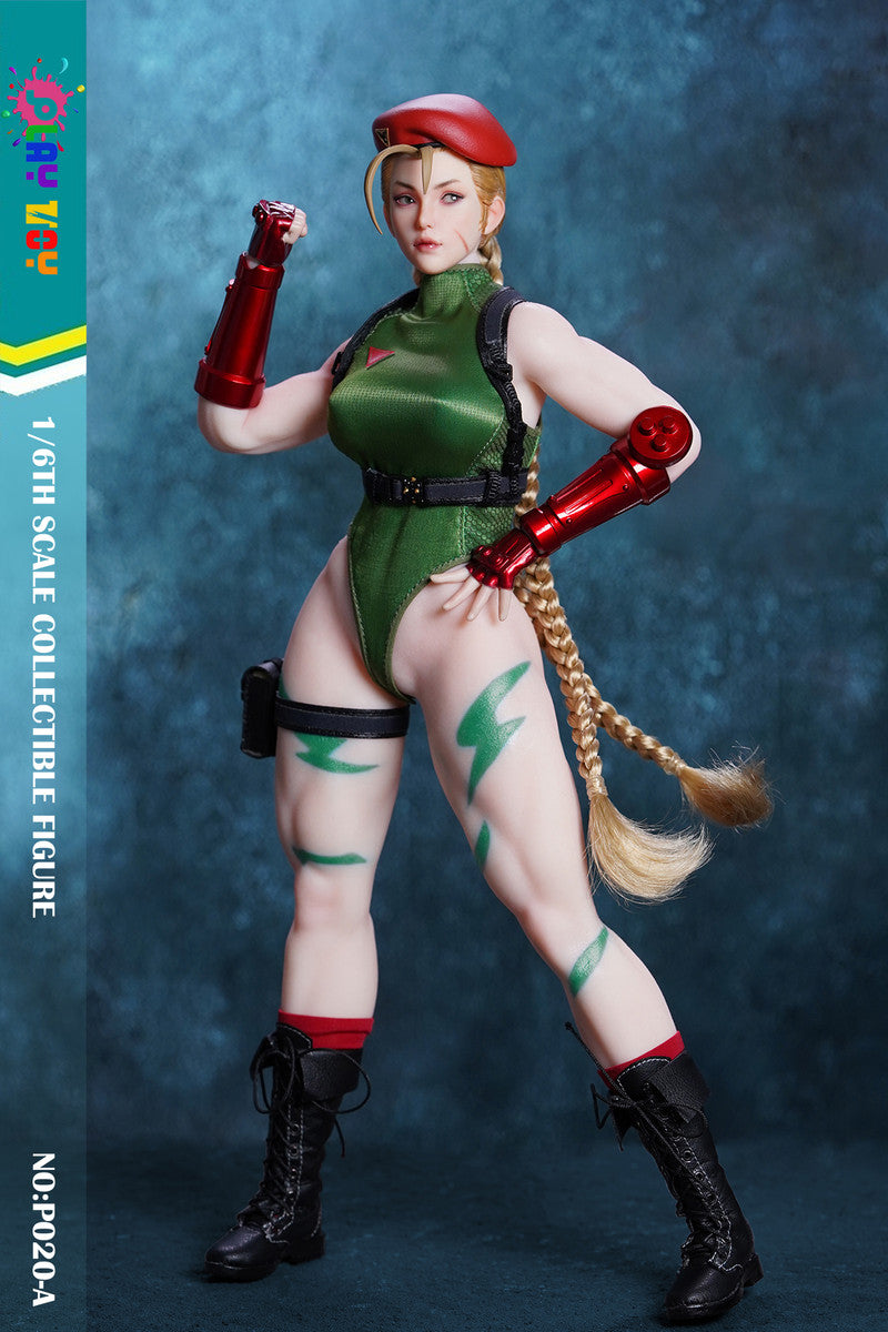 Preventa Figura Female Fighter (Green) marca Play Toy P020A escala 1/6