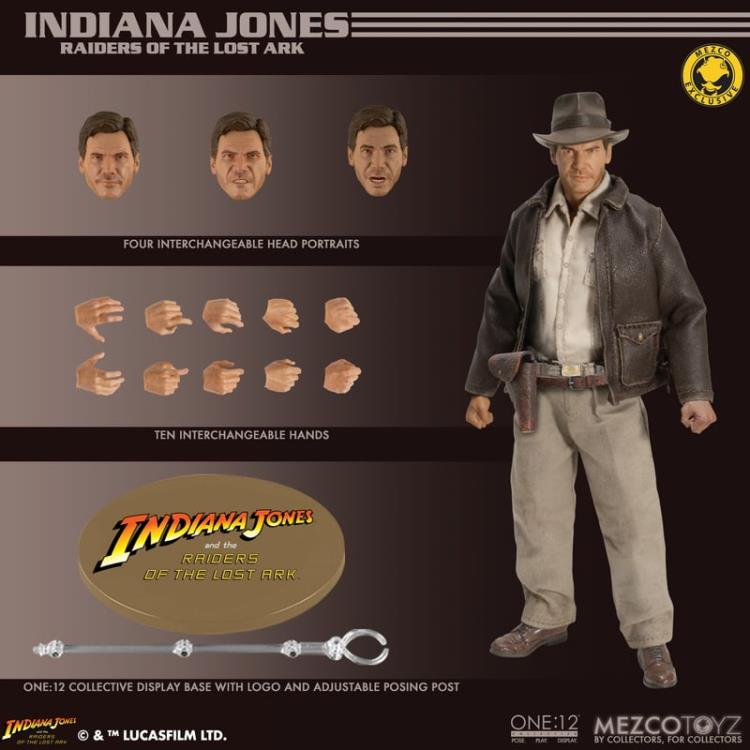 Preventa Figura Indiana Jones (Exclusive Edition) - Raiders of the Lost Ark - One:12 Collective marca Mezco Toyz 77650 escala pequeña 1/12