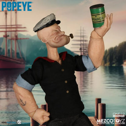 Preventa Figura Popeye - One:12 Collective marca Mezco Toyz 76470 escala pequeña 1/12