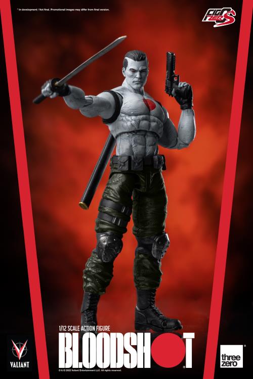 Pedido Figura Bloodshot - Valiant Comics - FigZero S marca Threezero 3Z0181 escala pequeña 1/12