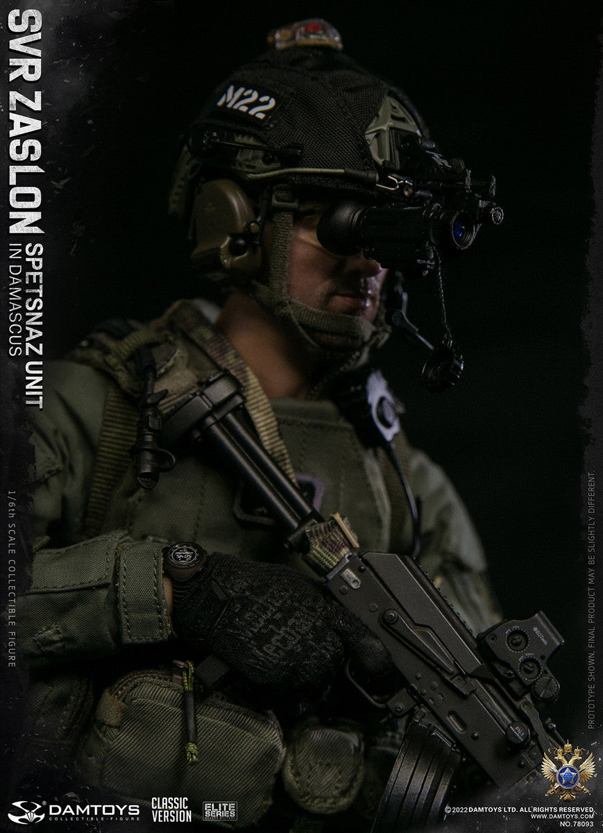 [EN STOCK] Figura SVR Zaslon in Damascus Classic - Russian Spetsnaz Unit marca Damtoys 78093 1/6 escala 1/6