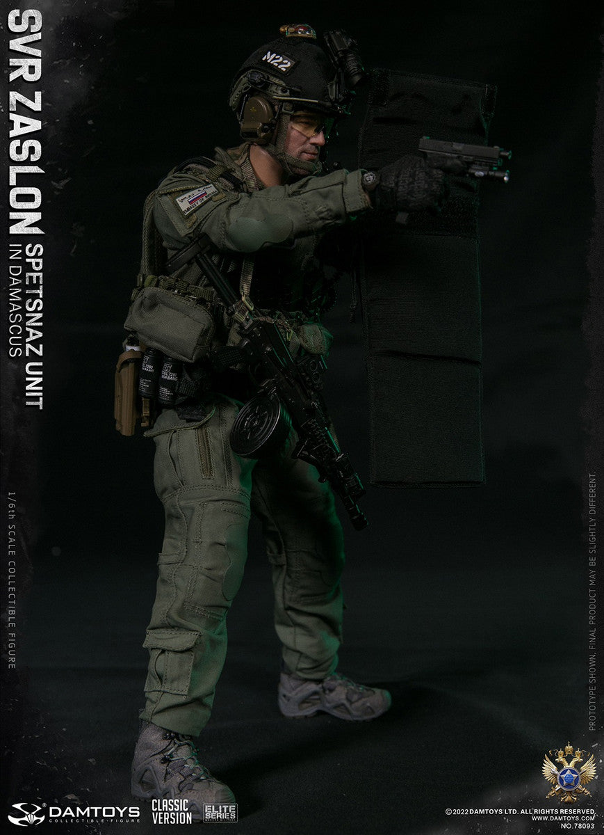 Pedido Figura SVR Zaslon in Damascus Classic - Russian Spetsnaz Unit marca Damtoys 78093 1/6 escala 1/6