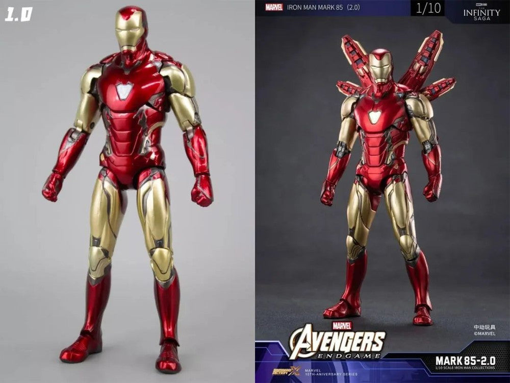 Pedido Figura Iron Man Mark 85 LXXXV 2.0 (LED version) - Avengers: Infinity Saga marca ZD Toys escala pequeña 1/10 (18 cm)