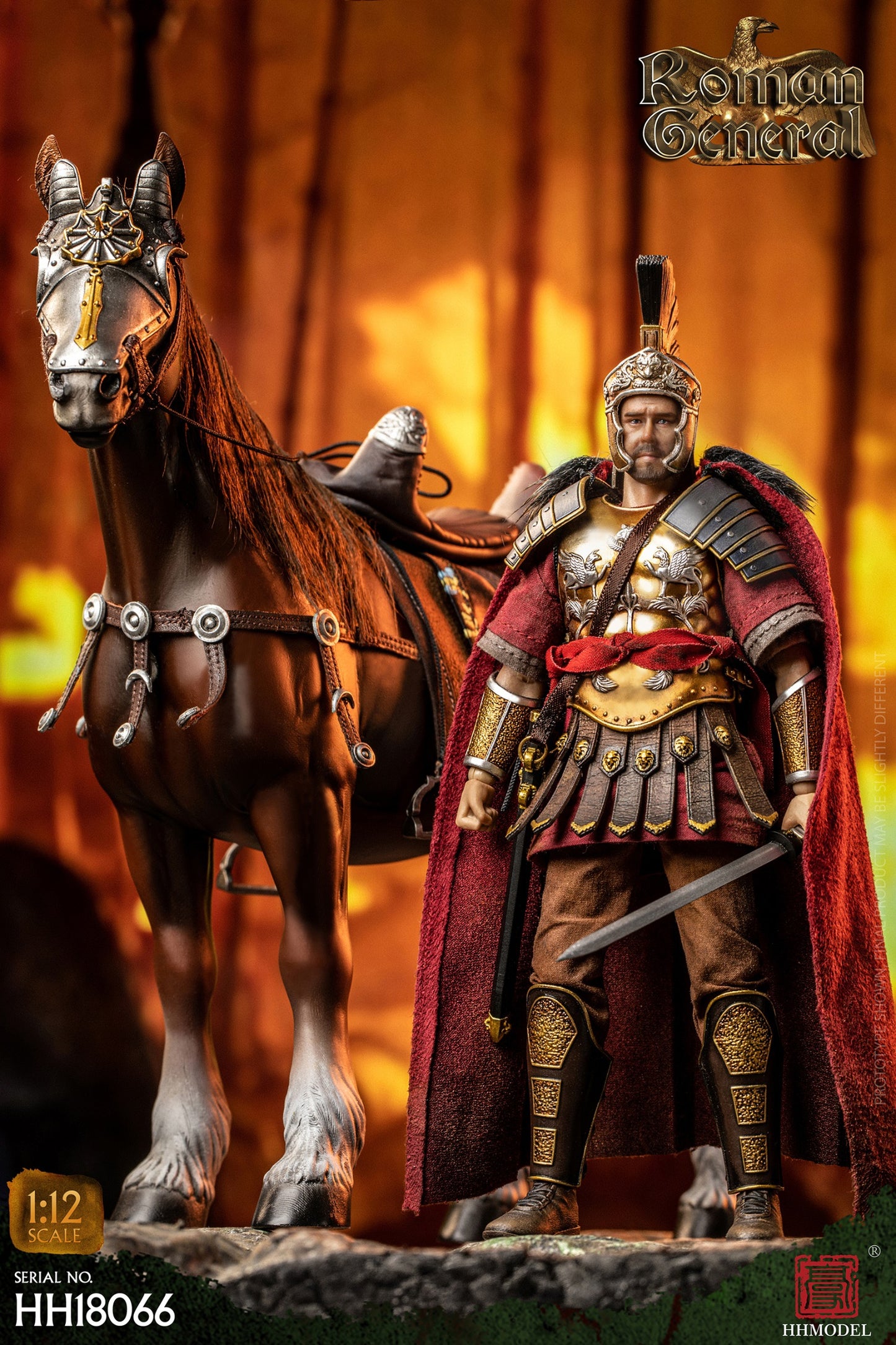 Preventa Figura Roman General marca HHModel HH18066 escala pequeña 1/12