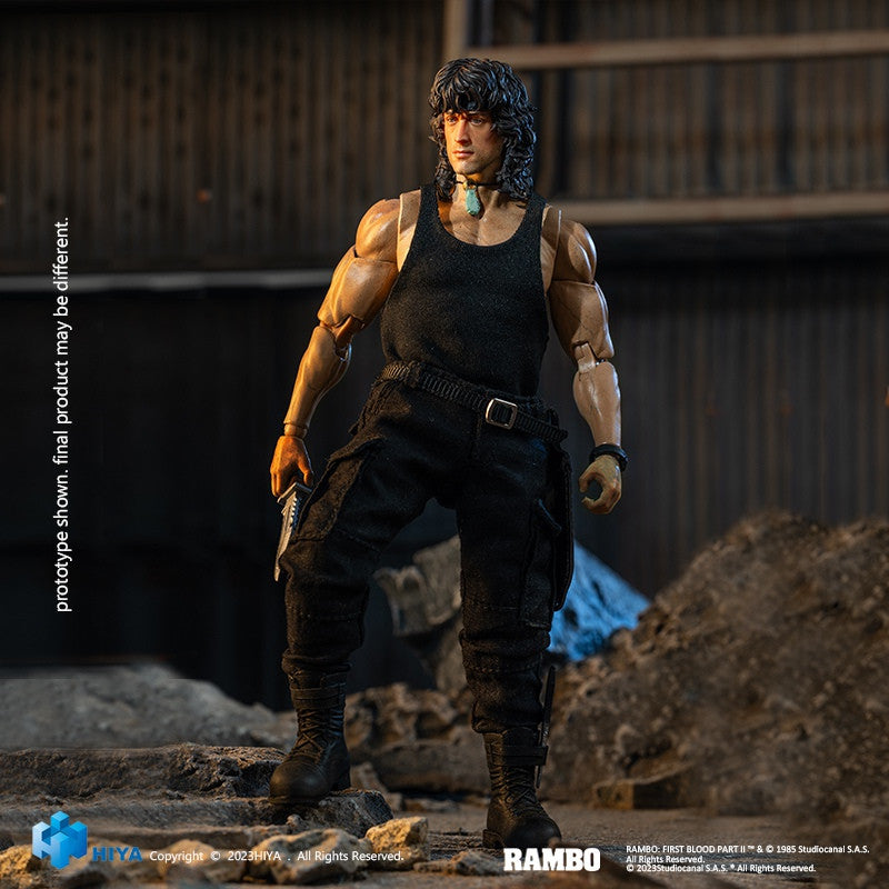 Pedido Figura John Rambo - Rambo III Exquisite Super Series marca HIYA ESR0100 escala pequeña 1/12