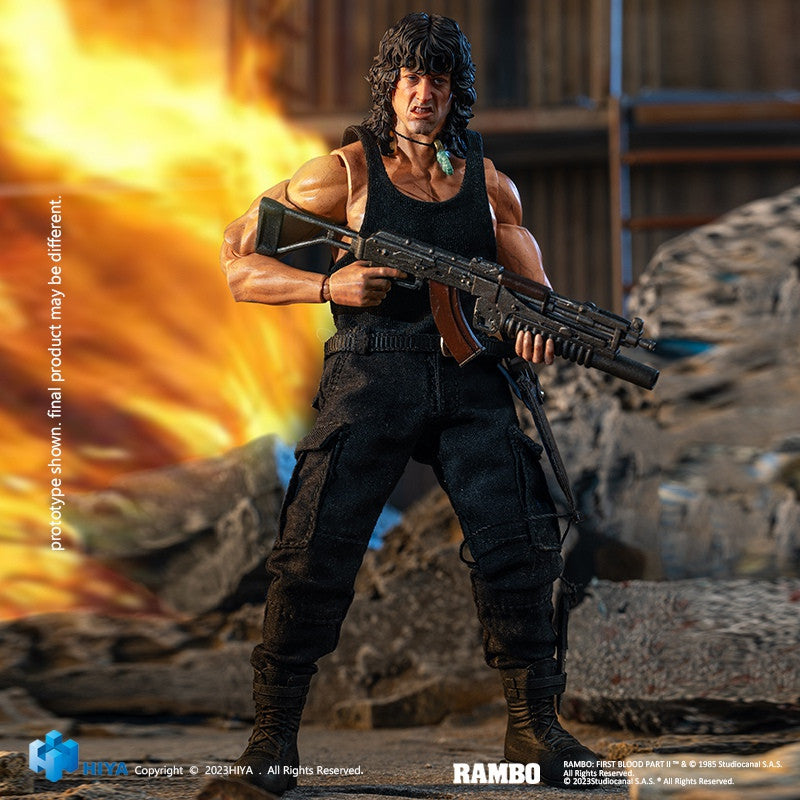 Pedido Figura John Rambo - Rambo III Exquisite Super Series marca HIYA ESR0100 escala pequeña 1/12