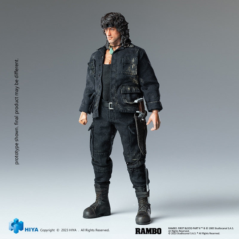 Pedido Figura John Rambo - Rambo III Exquisite Super Series marca HIYA ESR0100 escala pequeña 1/12