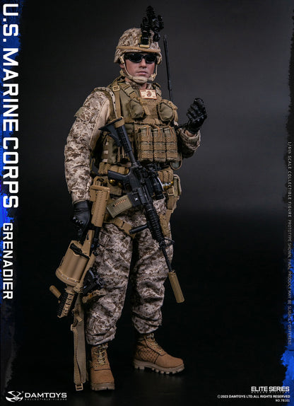 Preventa Figura U.S. Marine Corps Grenadier marca Damtoys 78101 escala 1/6