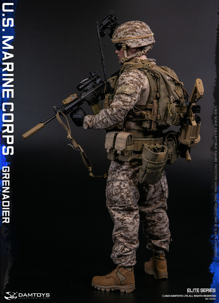 Preventa Figura U.S. Marine Corps Grenadier marca Damtoys 78101 escala 1/6