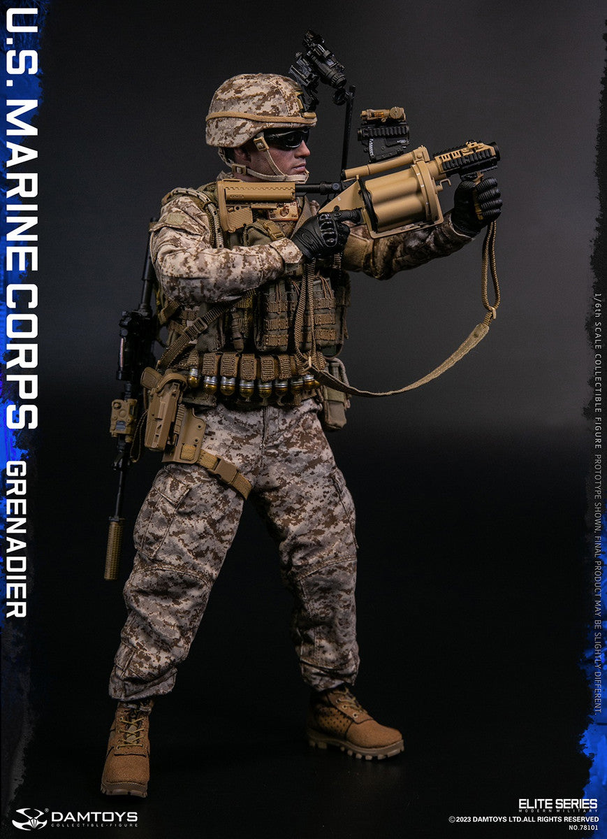 Preventa Figura U.S. Marine Corps Grenadier marca Damtoys 78101 escala 1/6