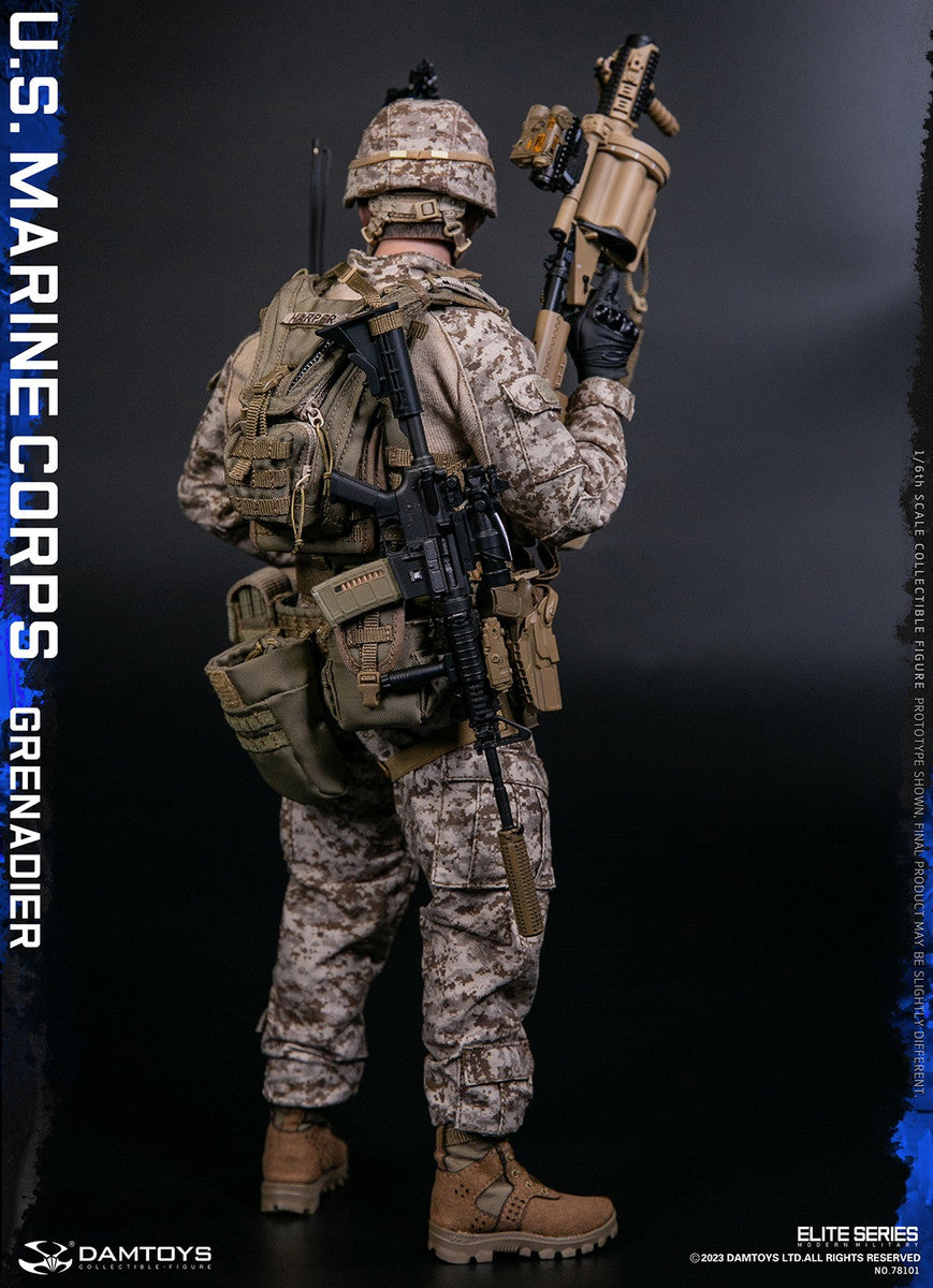 Preventa Figura U.S. Marine Corps Grenadier marca Damtoys 78101 escala 1/6