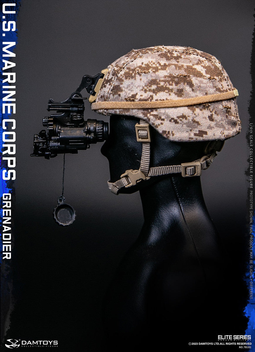 Preventa Figura U.S. Marine Corps Grenadier marca Damtoys 78101 escala 1/6