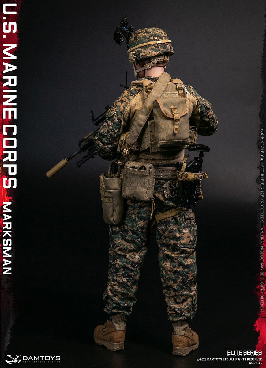 Preventa Figura U.S. Marine Corps Marksman marca Damtoys 78102 escala 1/6