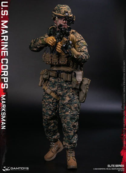 Preventa Figura U.S. Marine Corps Marksman marca Damtoys 78102 escala 1/6