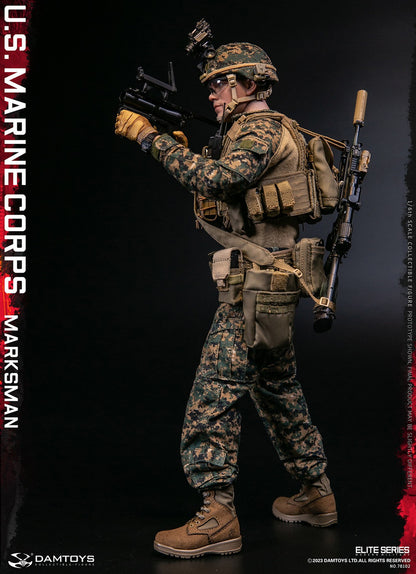 Preventa Figura U.S. Marine Corps Marksman marca Damtoys 78102 escala 1/6