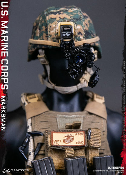 Preventa Figura U.S. Marine Corps Marksman marca Damtoys 78102 escala 1/6