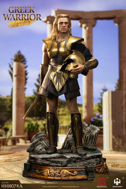 Pedido Figura Legendary Greek Warrior (Armadura de Cobre Puro) (cabello enraizado) marca Haoyutoys HH18074A escala 1/6