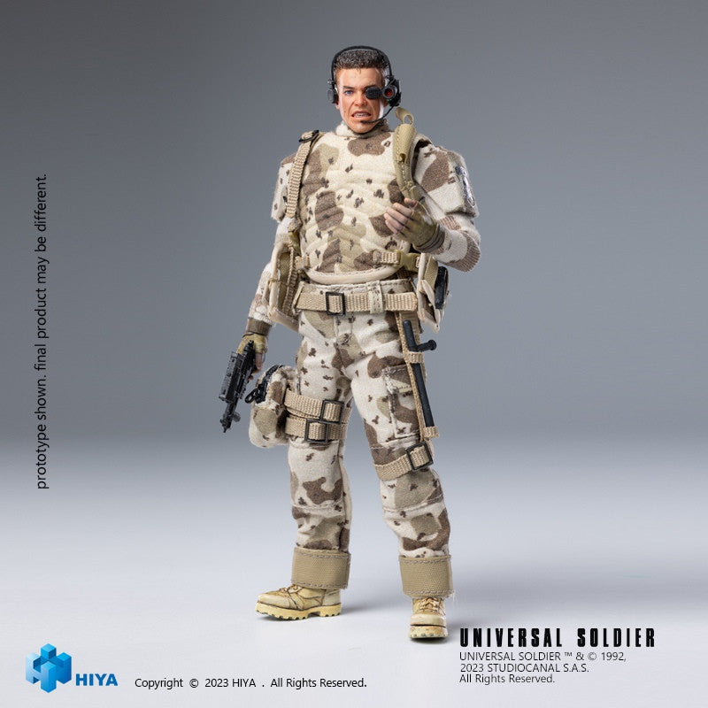 Preventa Figura Luc Deveraux (PX Previews Exclusive) - Universal Soldier - Exquisite Super Series marca HIYA ESU0253 escala pequeña 1/12