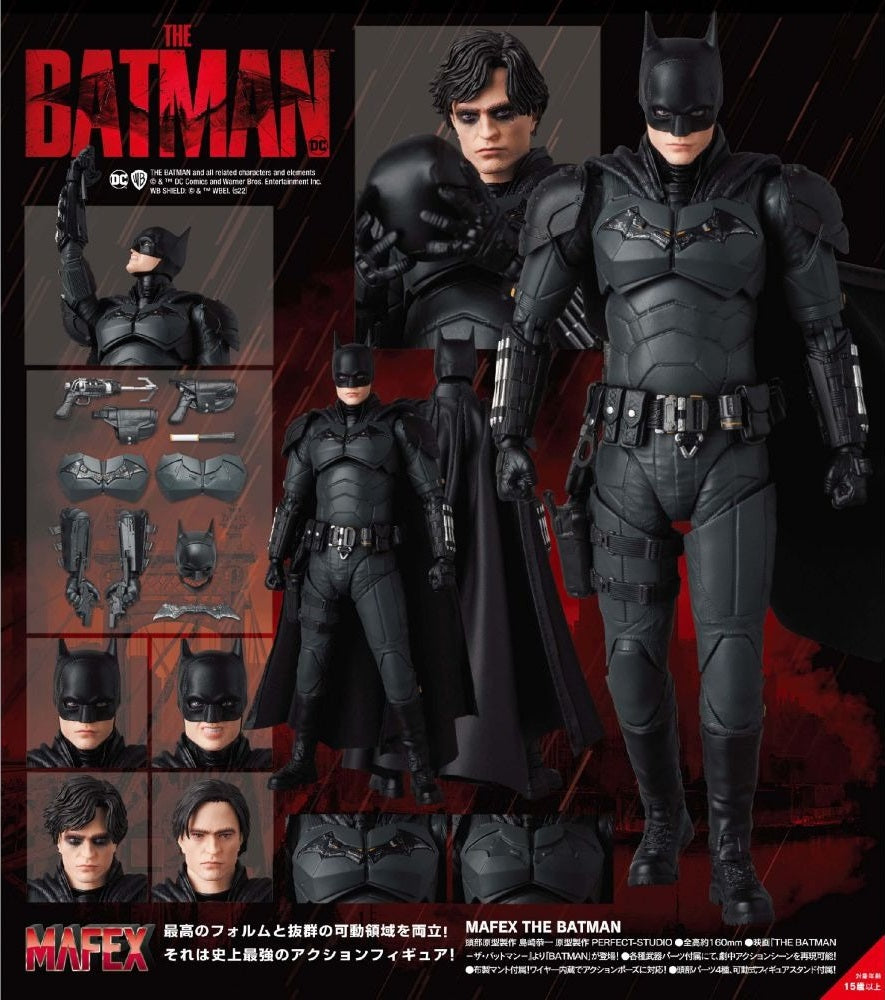 Pedido Figura Batman - The Batman - MAFEX marca Medicom Toy No.188 escala pequeña 1/12